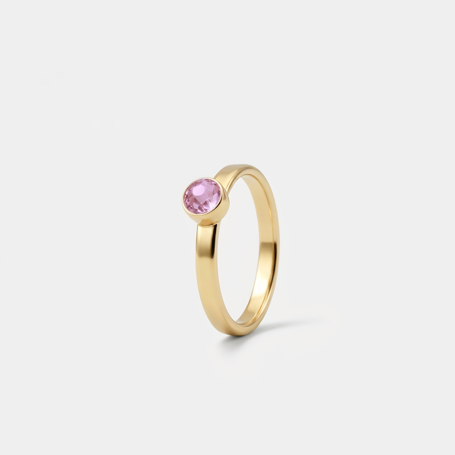 June Alexandrite Ring Gold Plated