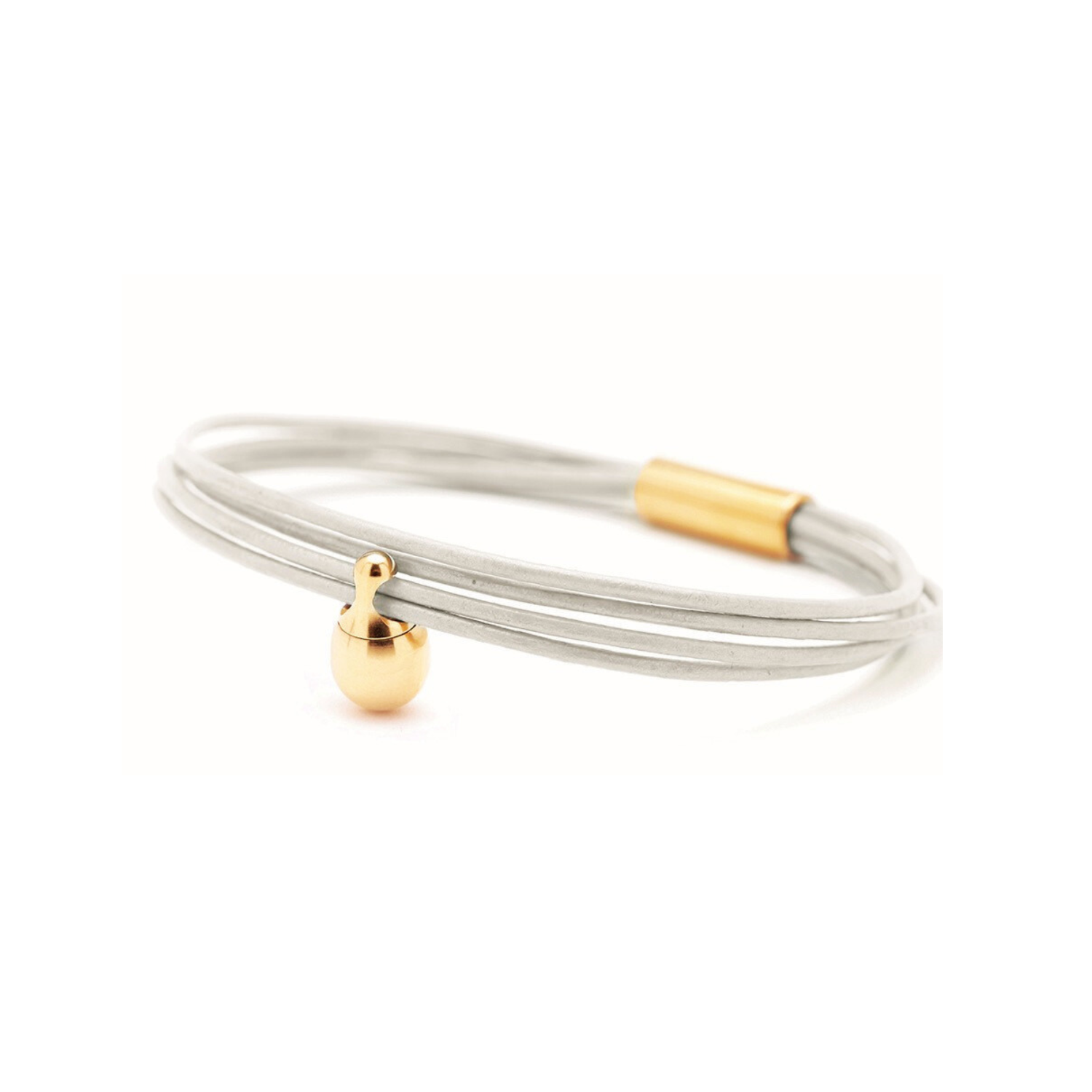 Pearl Charm Armband verguld