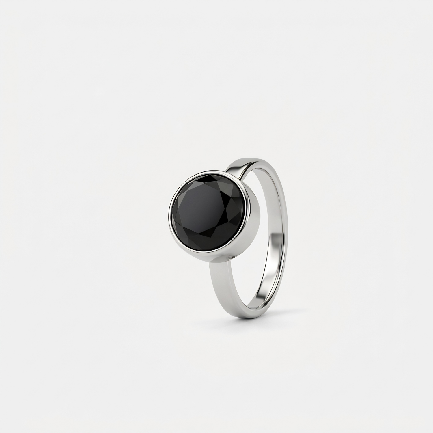 zwarte onyx asring edelstaal - TADBLU